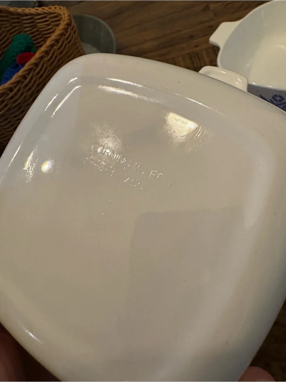 Vintage Corning Ware Cornflower Blue Nesting Casserole Set
